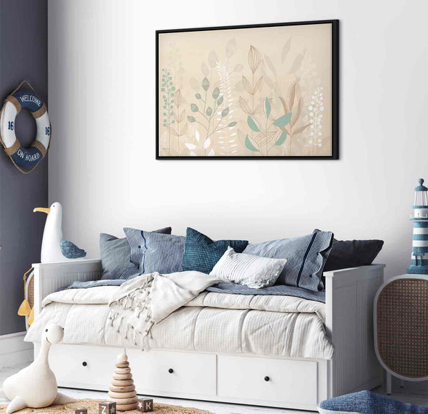 Floating Framed Canvas Art - Morning in the Meadow