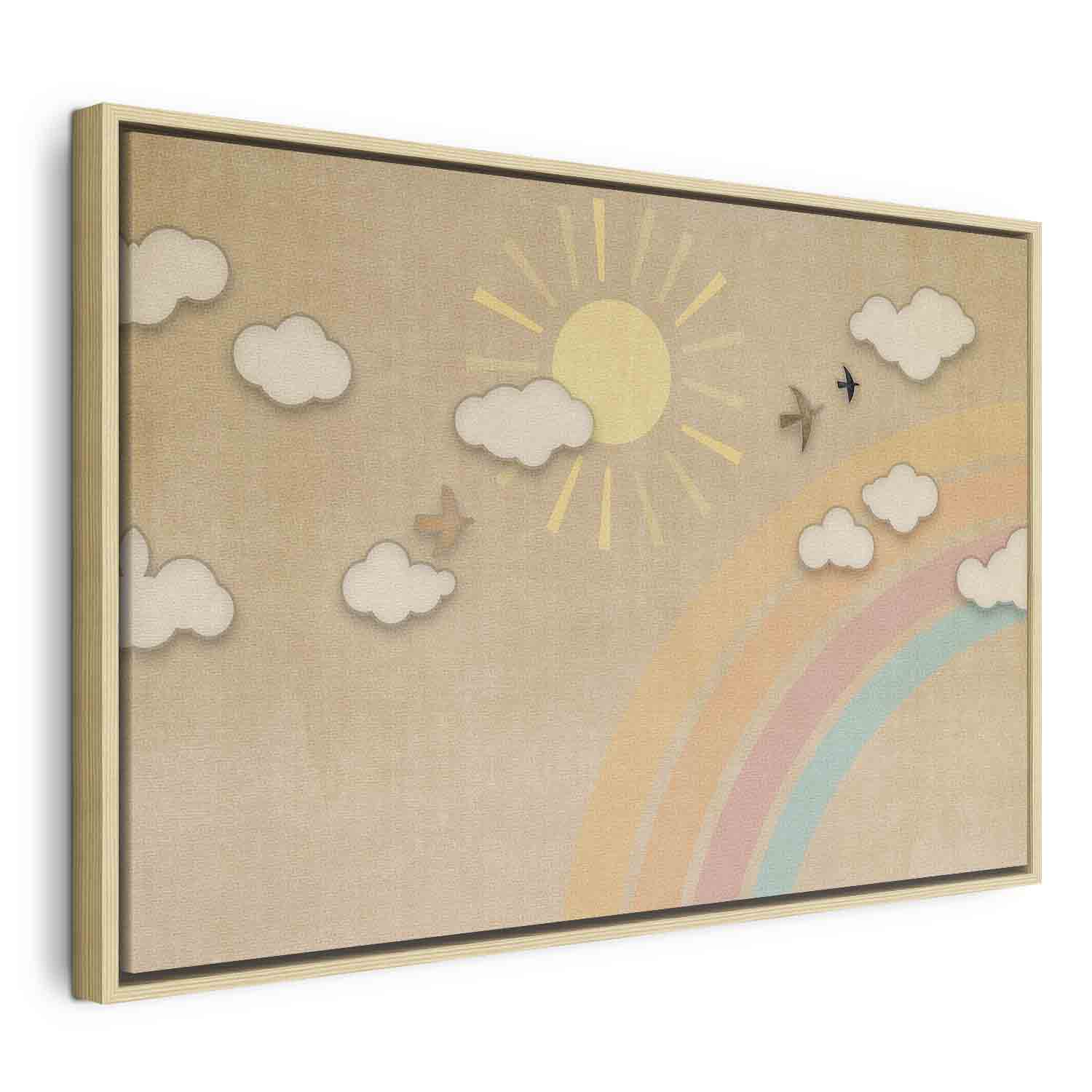 Floating Framed Canvas Art - Holiday Sky