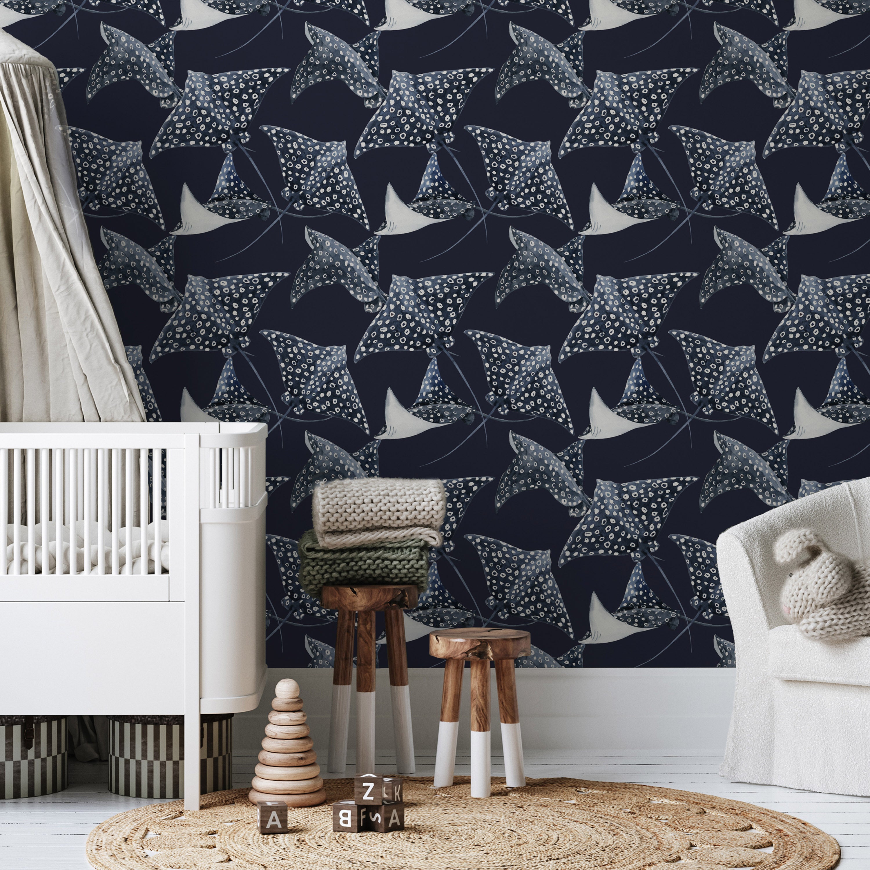 Repeating Wallpaper Roll - Underwater Dance