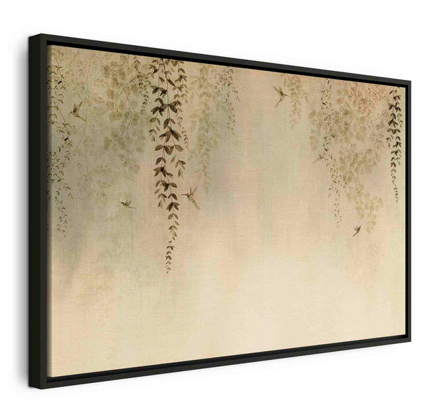 Floating Framed Canvas Art - Spring Hummingbirds