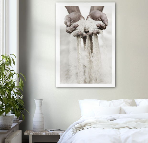 Slipping Sand Through Fingers Photo Poster