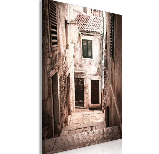 City Canvas Wall Art - Retro Alley
