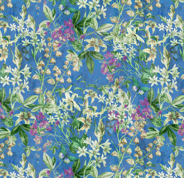 Premium Wallpaper Wall Mural - Spring Garden Blue
