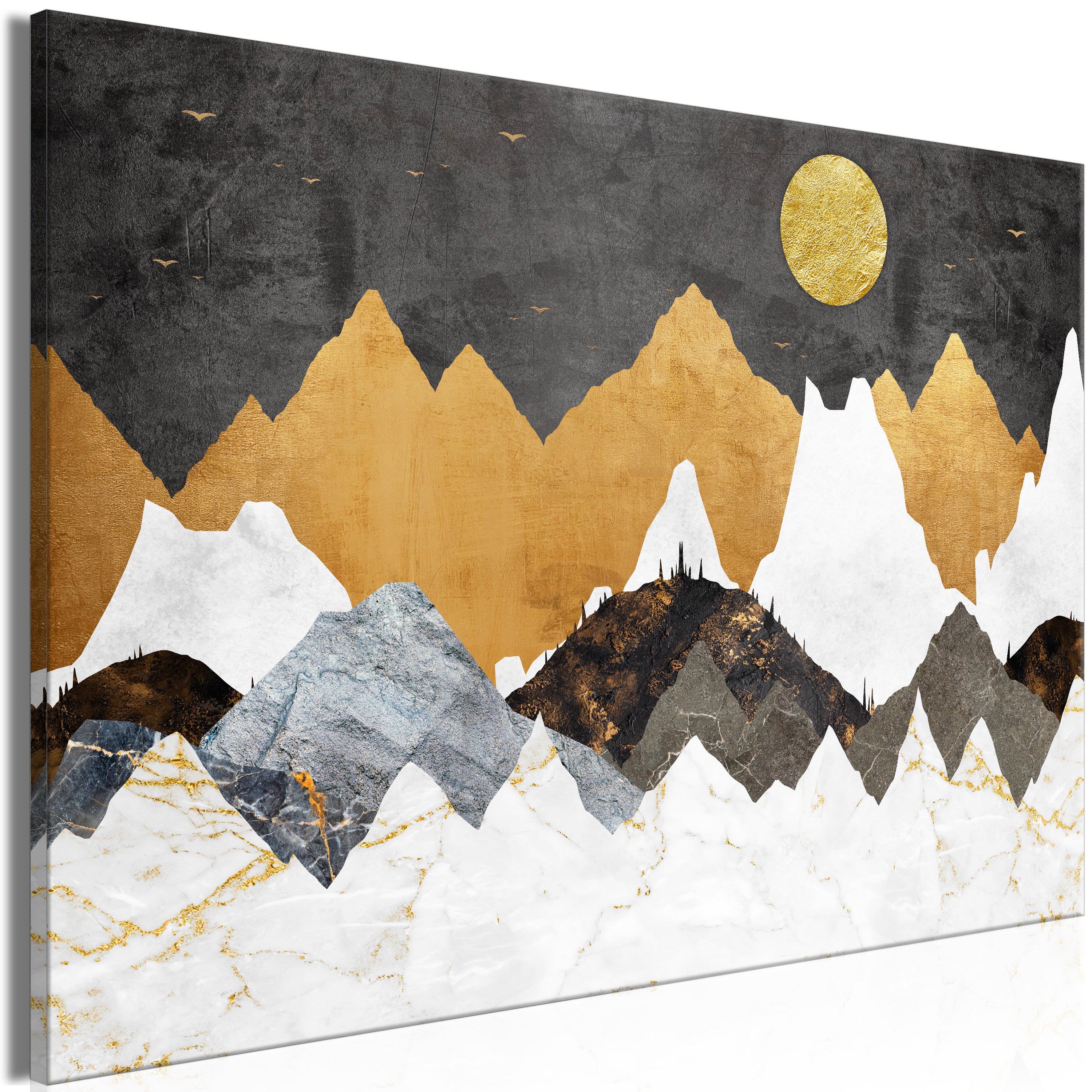 Abstract Canvas Wall Art - Cold Night