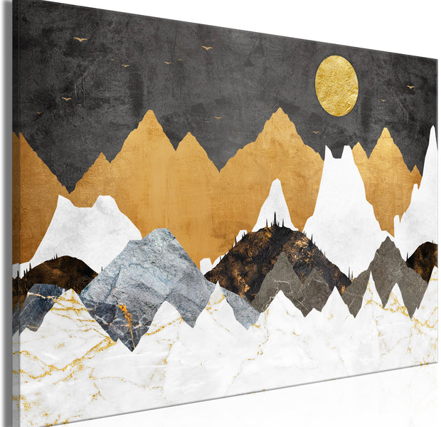 Abstract Canvas Wall Art - Cold Night