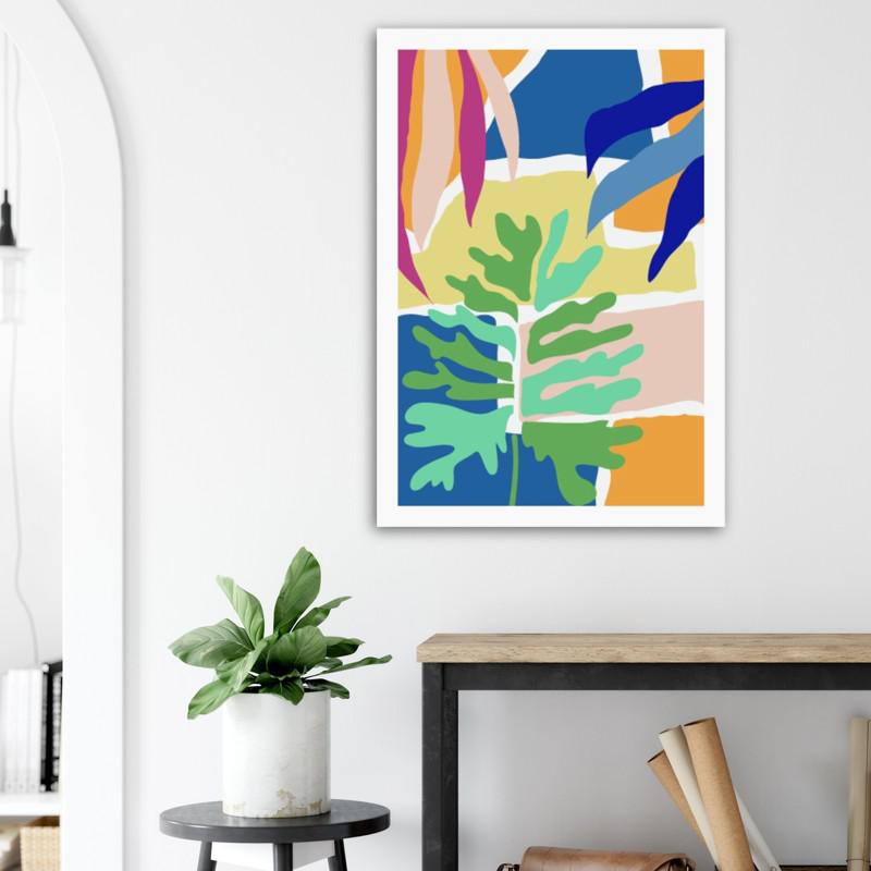 Colorful Tropical Botanical Poster 01