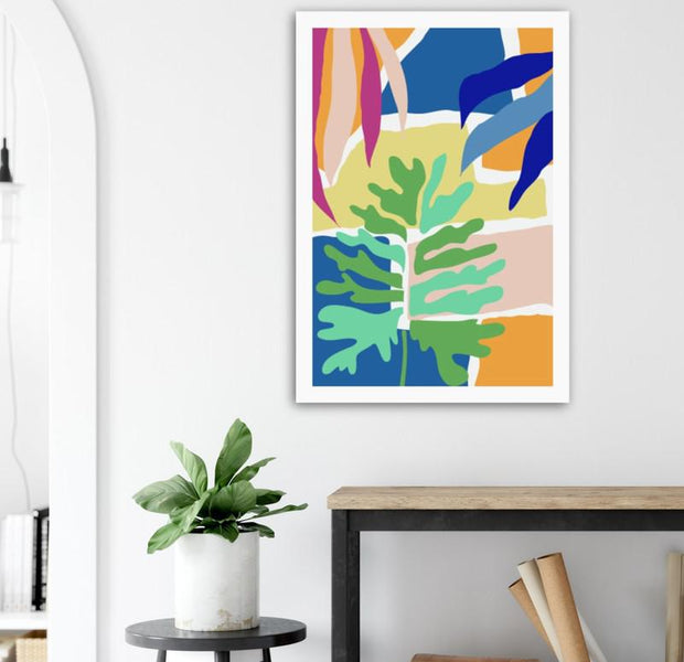 Colorful Tropical Botanical Poster 01