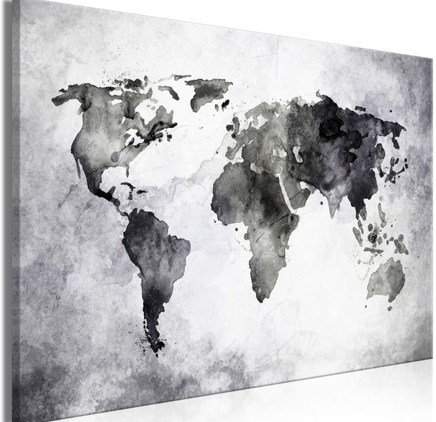 World Map Canvas Wall Art - Painted Planet