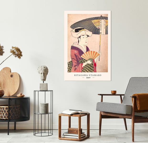Vintage Canvas Wall Art - Kitagawa Utamaro