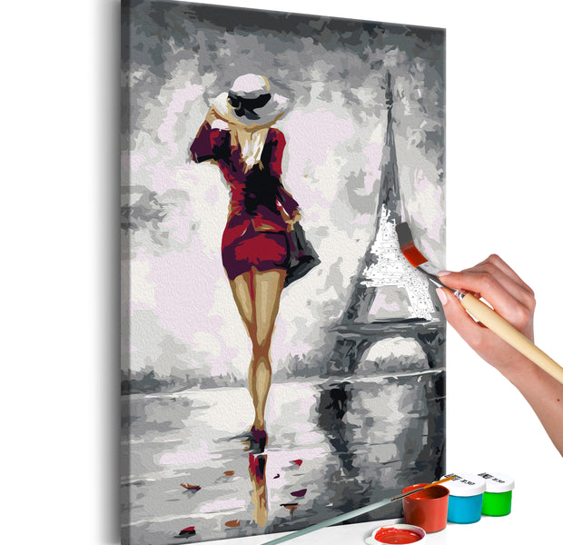 Paint By Numbers Kit - Parisian Girl