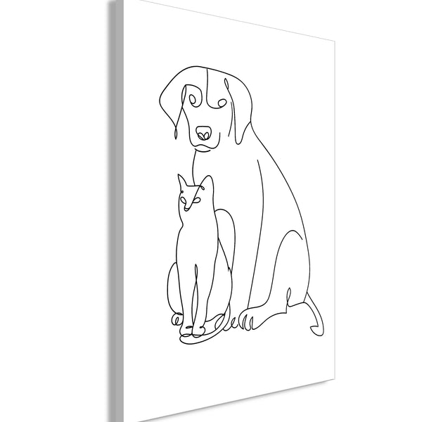 Animal Canvas Wall Art - Best Friends