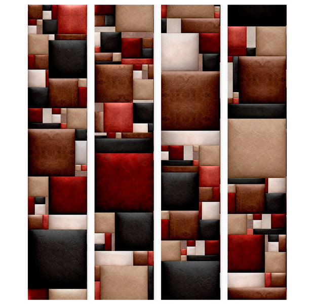 Repeating Wallpaper Roll - Leather Puzzle