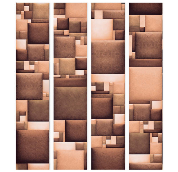 Repeating Wallpaper Roll - Leather Mosaic