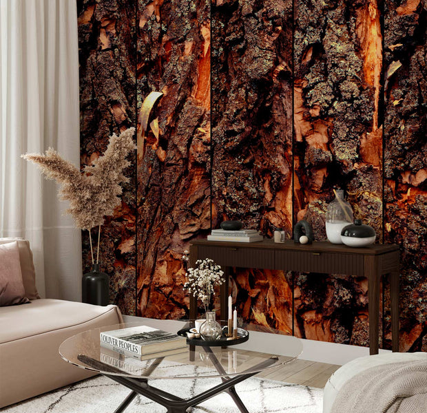 Repeating Wallpaper Roll - Time Carved Into A Tree