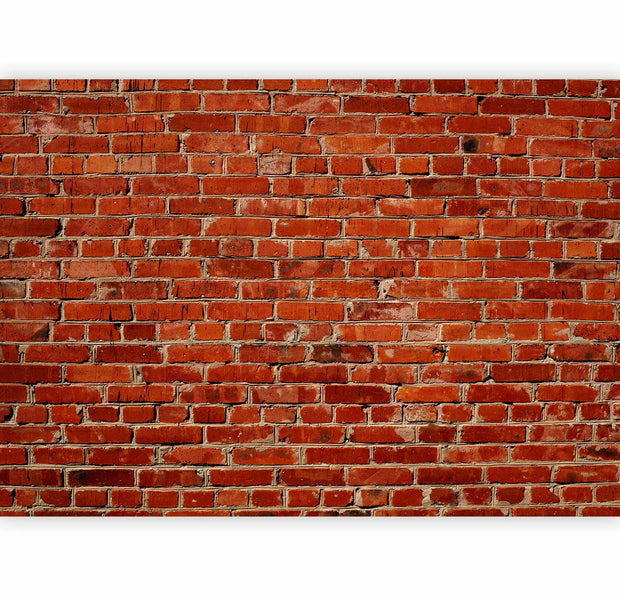 Premium Photo Wall Mural - Old Wall – Retro-Style Red Brick Wall