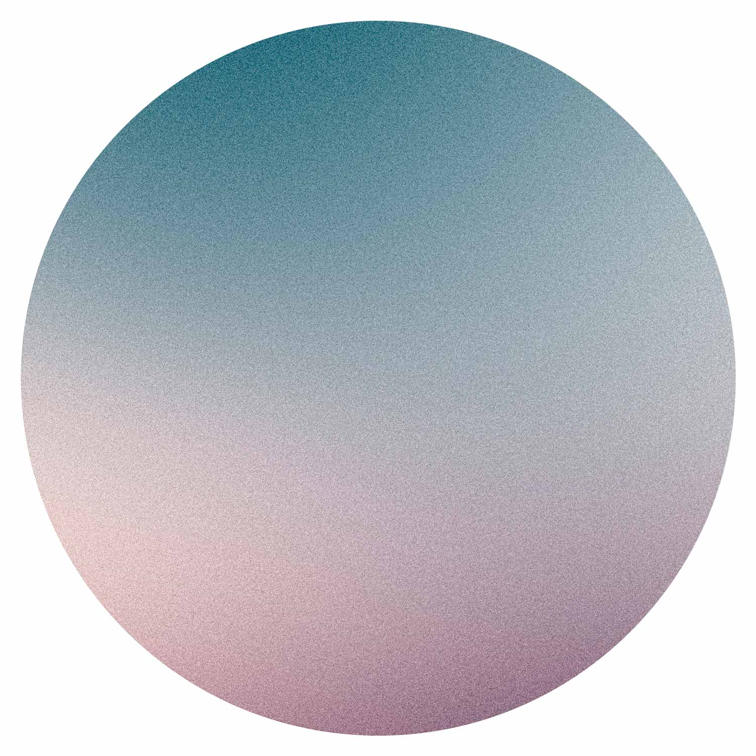 Round Wall Mural - Nostalgic Gradient – Gradient Composition In Muted Colours