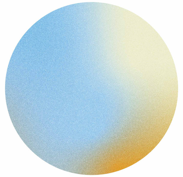 Round Wall Mural - Energetic Gradient – Gradient Composition In Vivid Colours