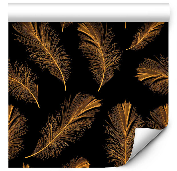 Repeating Wallpaper Roll - Golden Sigh