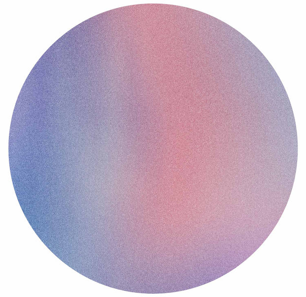 Round Wall Mural - Rainbow Gradient - A Delicate Multicoloured Gradient Reminiscent Of Mist