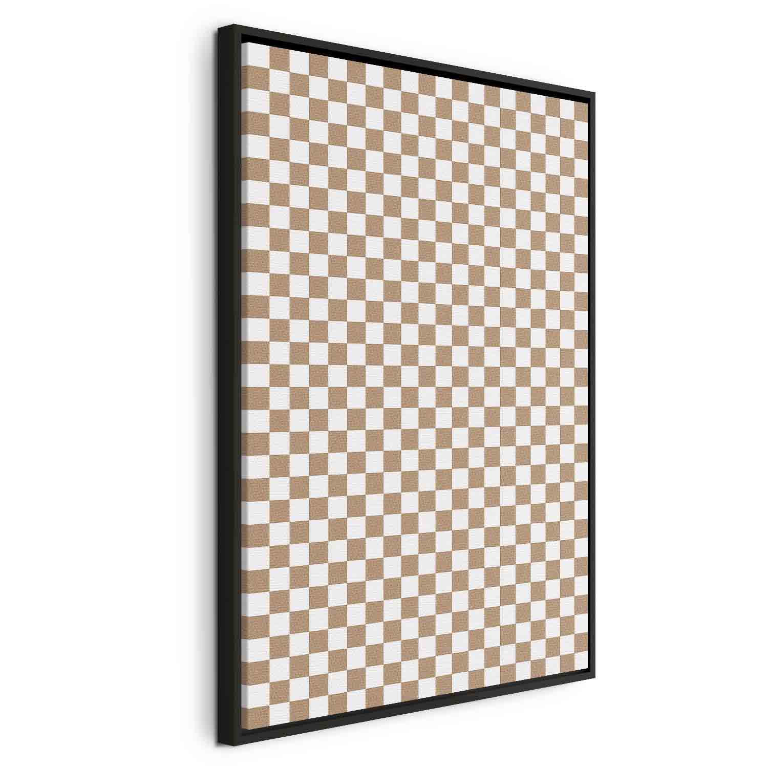 Floating Framed Canvas Art - Checkerboard Pattern