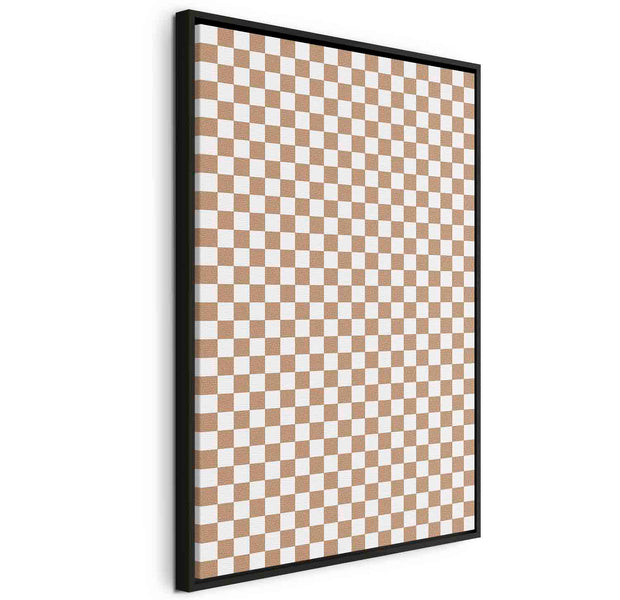 Floating Framed Canvas Art - Checkerboard Pattern