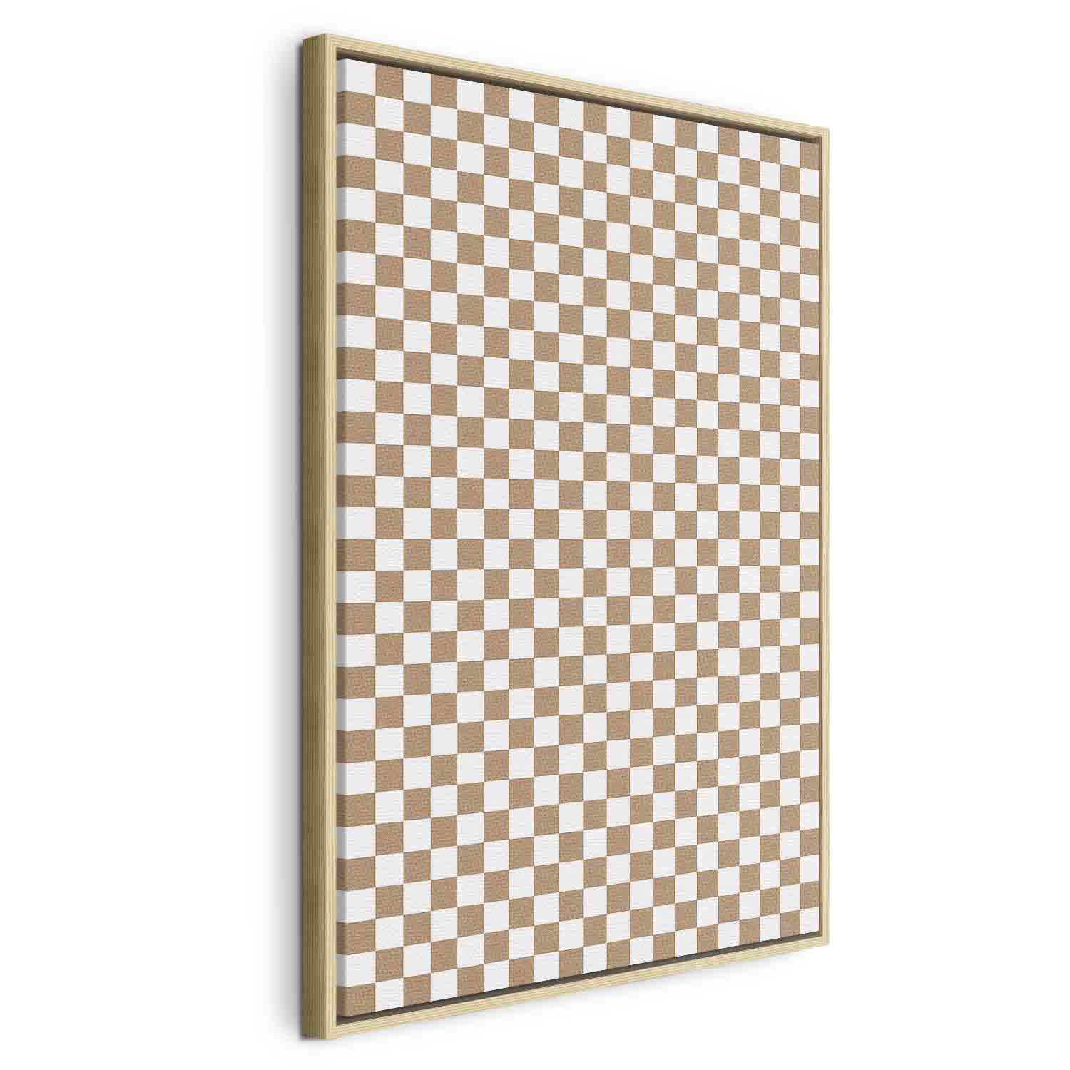 Floating Framed Canvas Art - Checkerboard Pattern