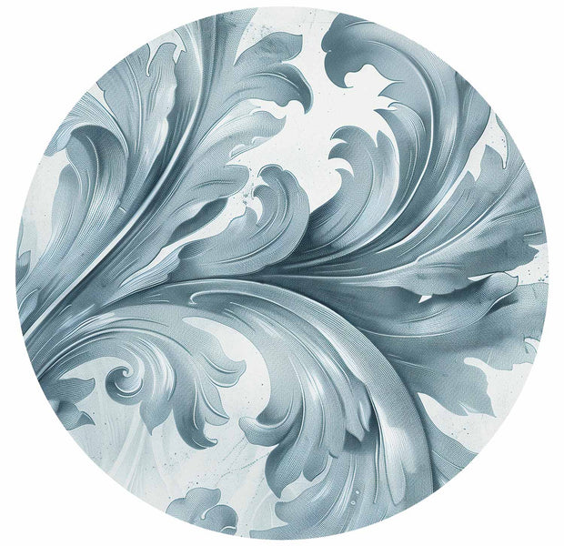 Round Wall Mural - Stone Ornament In Baroque Style