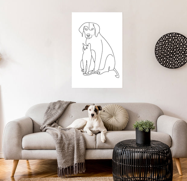 Animal Canvas Wall Art - Best Friends