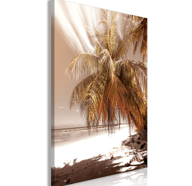 Landscape Canvas Wall Art - Palm Shadow