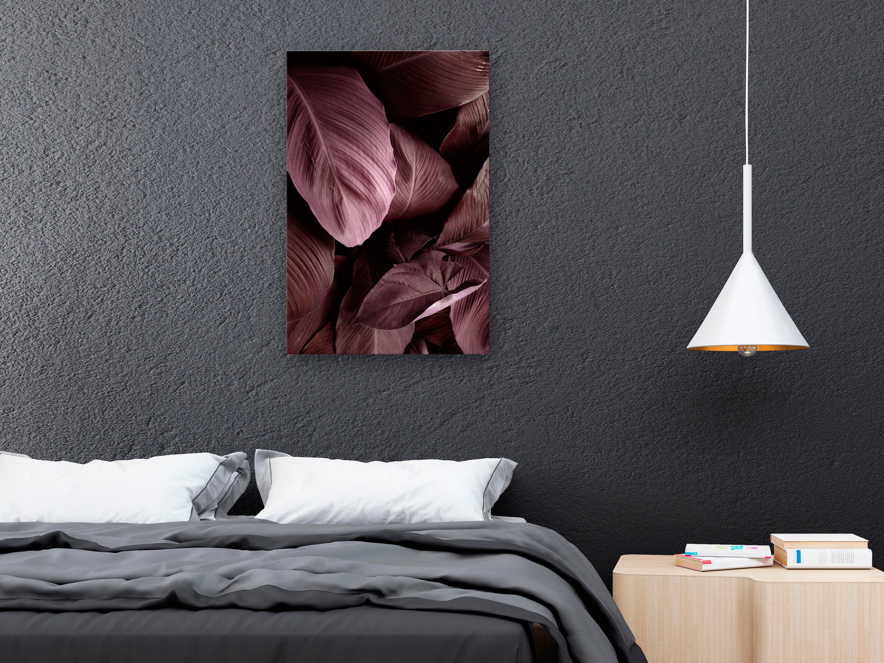 Botanical Canvas Wall Art - Velvet Leaves