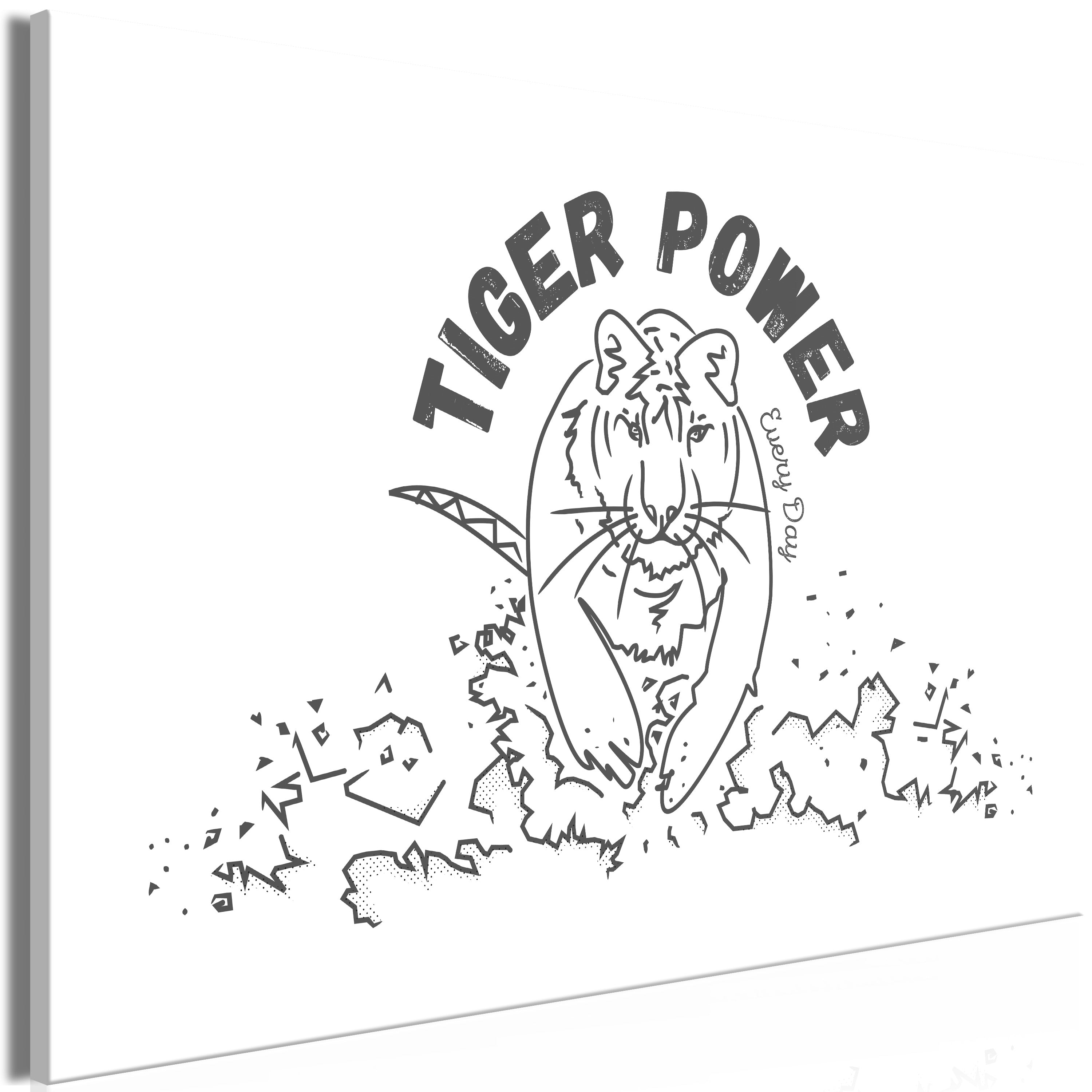 Animal Canvas Wall Art - Tiger Power