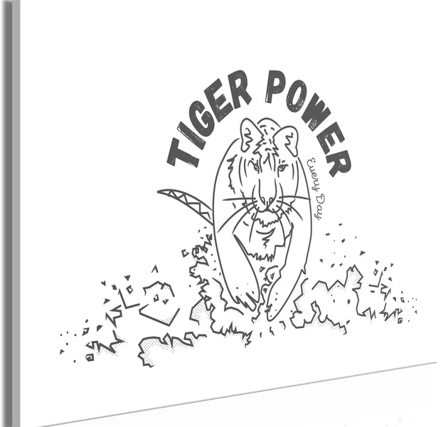 Animal Canvas Wall Art - Tiger Power