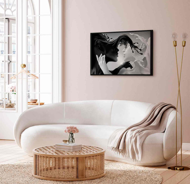 Floating Framed Canvas Art - Tender Opposite