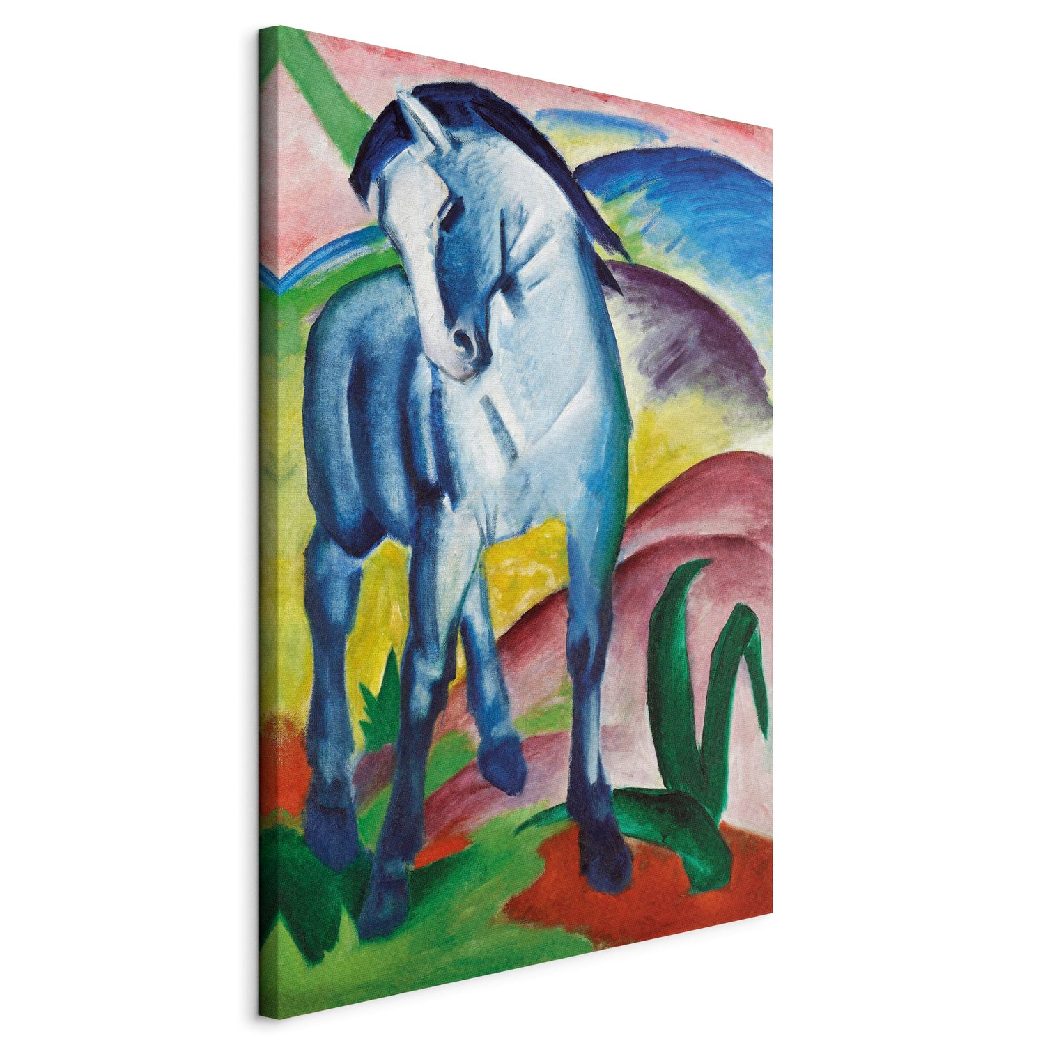 Reproduction Canvas Wall Art - Blue Horse