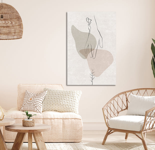 Abstract Canvas Wall Art - Delicate Touch