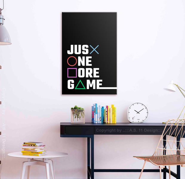 Retro Canvas Wall Art - Binge Gaming