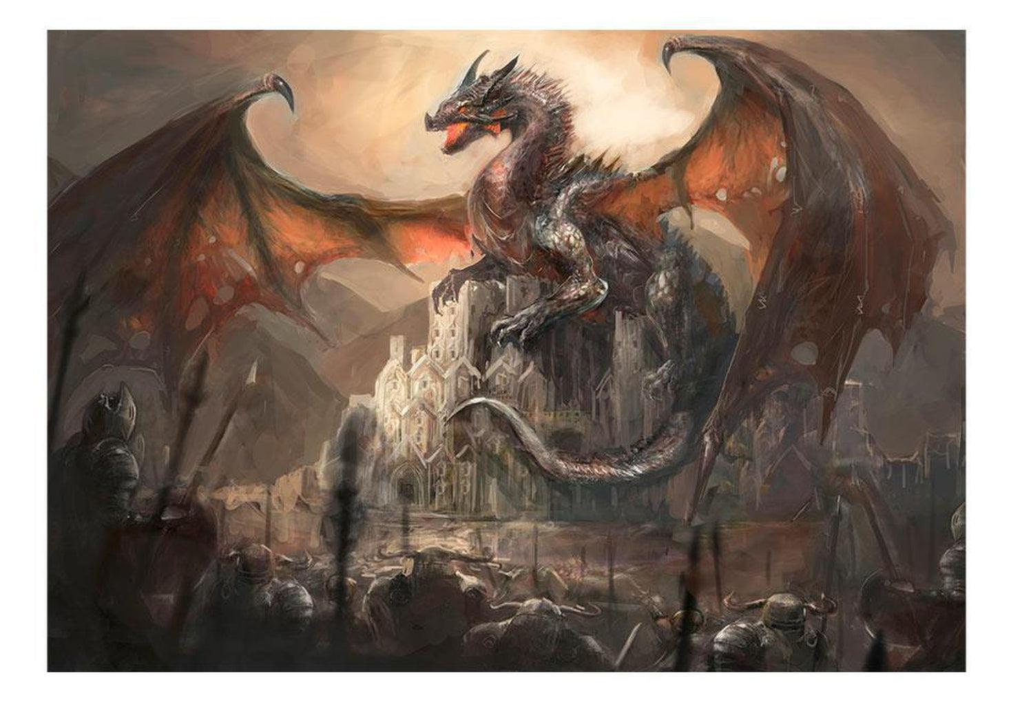 Fiction Wallpaper Wall Mural - Dragon Castle