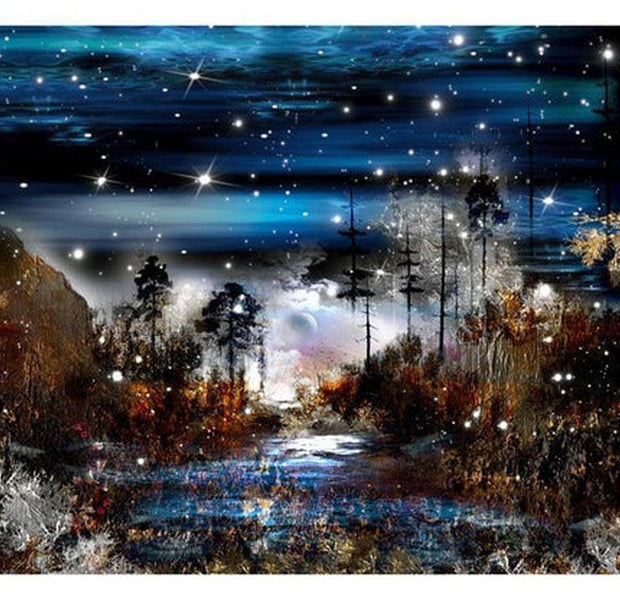 Fiction Wallpaper Wall Mural - Night In The Forest