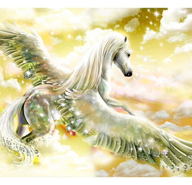 Fiction Wallpaper Wall Mural - Pegasus Yellow