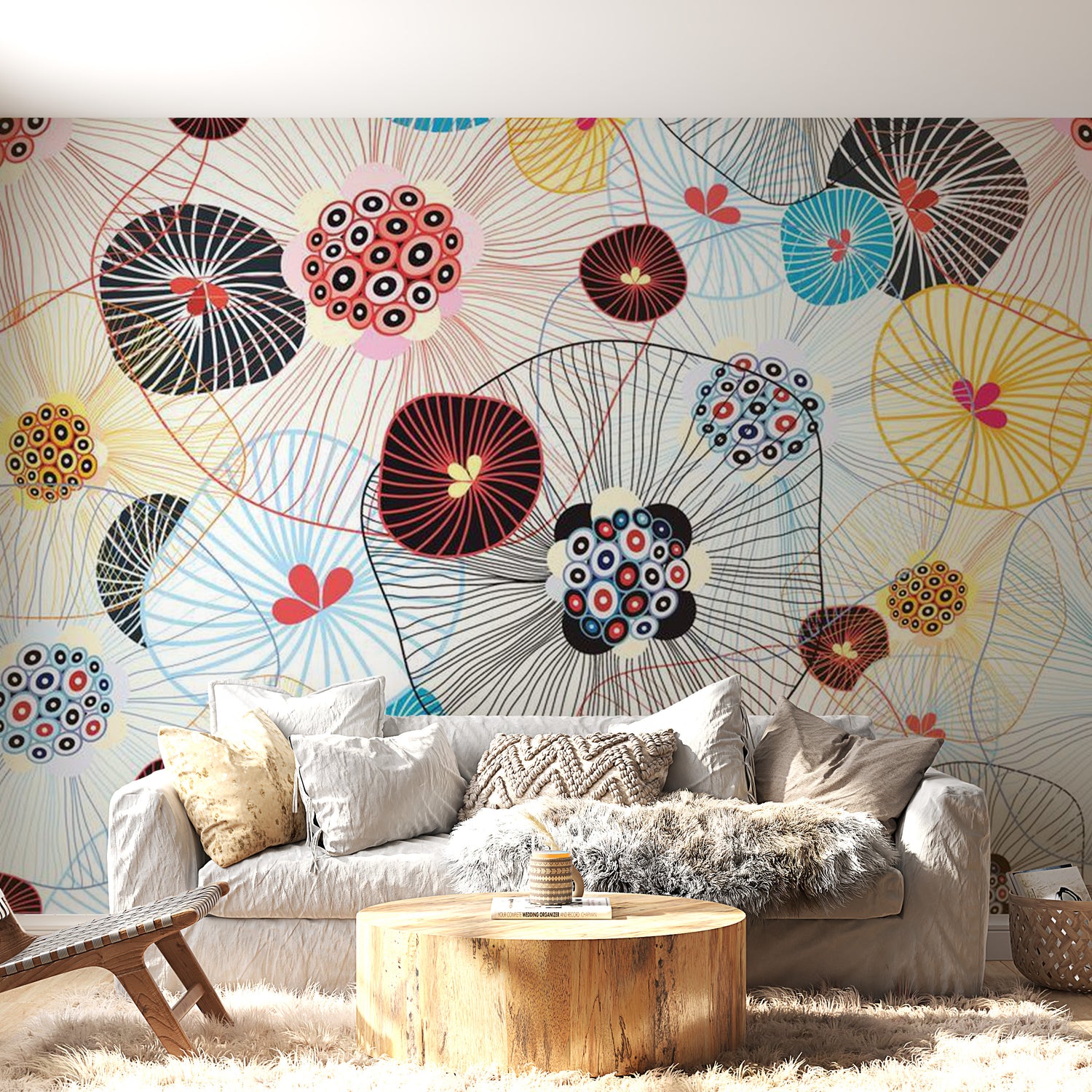 Floral Wallpaper Wall Mural - A Breath Of Summer