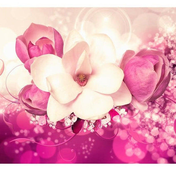 Floral Wallpaper Wall Mural - Amaranthine Admiration