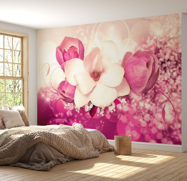 Floral Wallpaper Wall Mural - Amaranthine Admiration