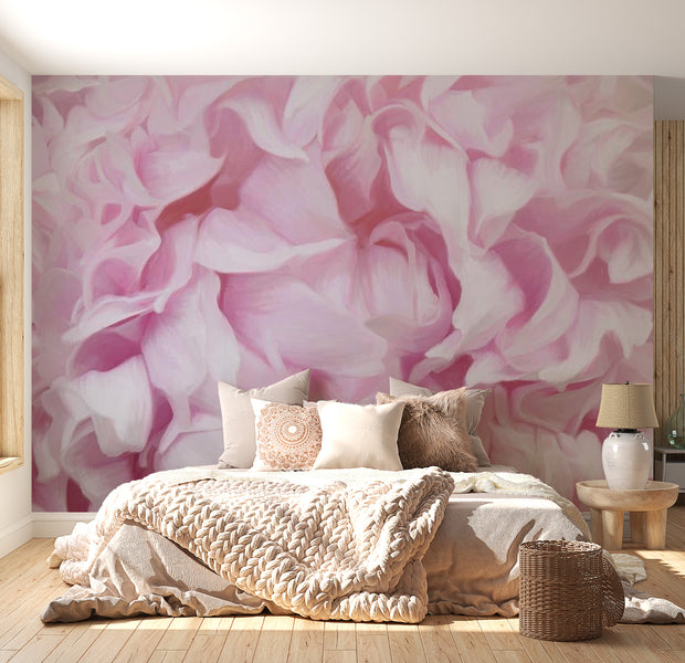 Floral Wallpaper Wall Mural - Azalea Pink