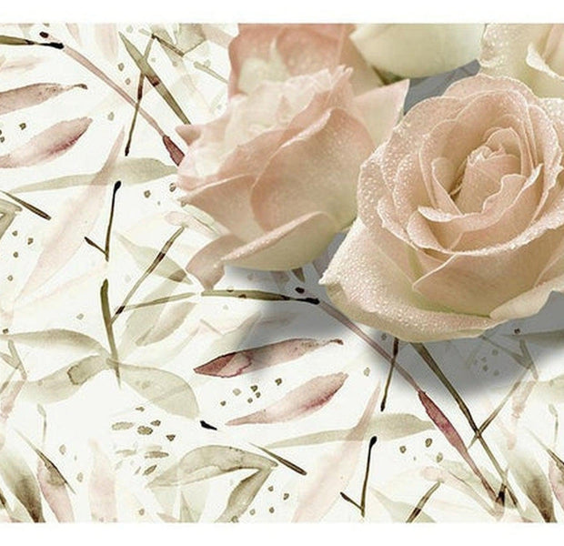 Floral Wallpaper Wall Mural - Birthday Wishes