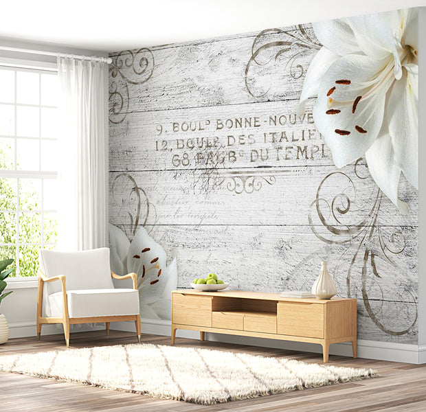 Floral Wallpaper Wall Mural - Bonne Nouvelle