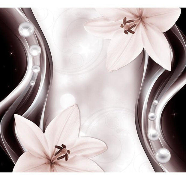 Floral Wallpaper Wall Mural - Border Of Abstraction