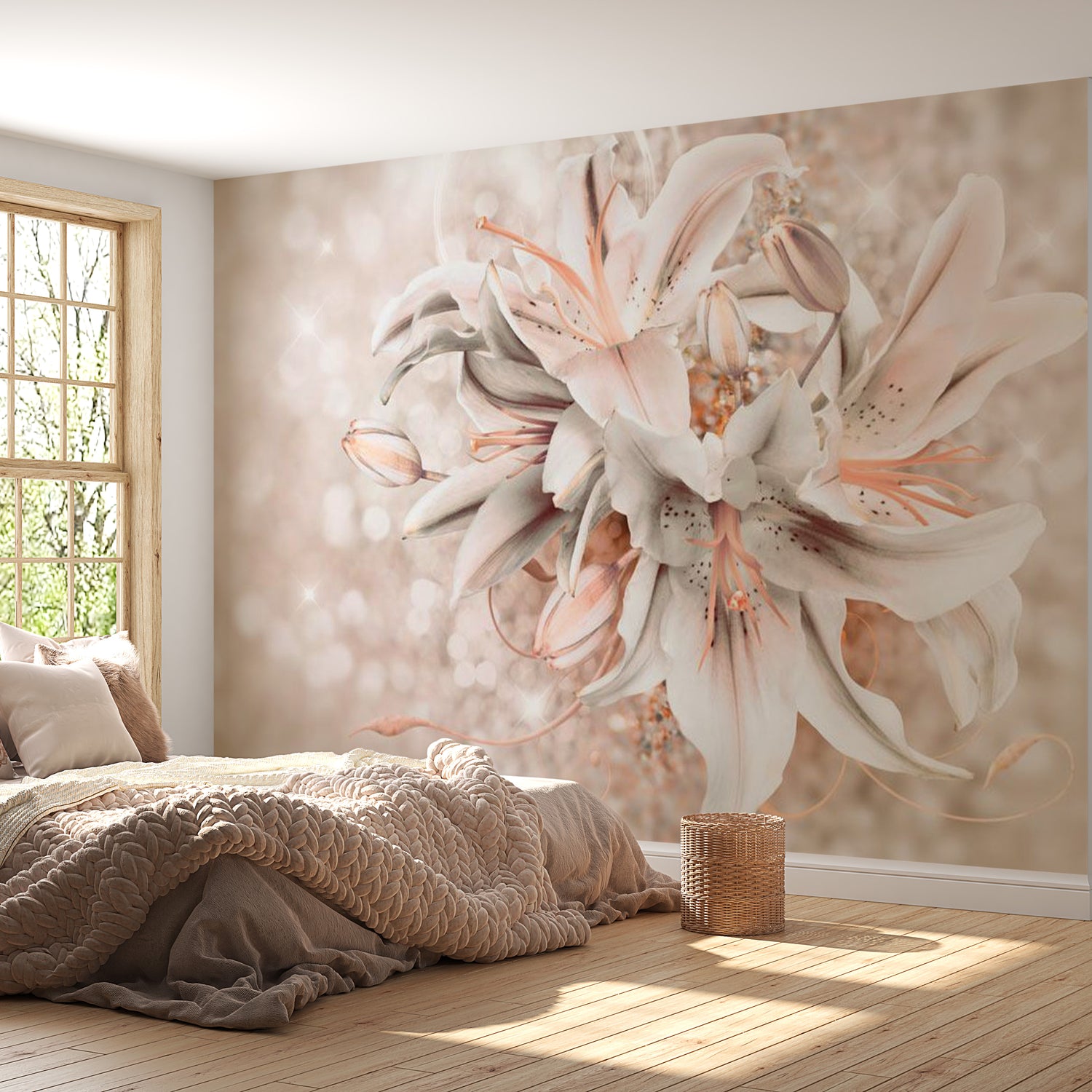 Floral Wallpaper Wall Mural - Bouquet Of Elegance
