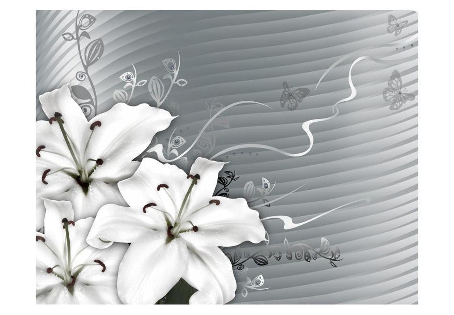 Floral Wallpaper Wall Mural - Distance