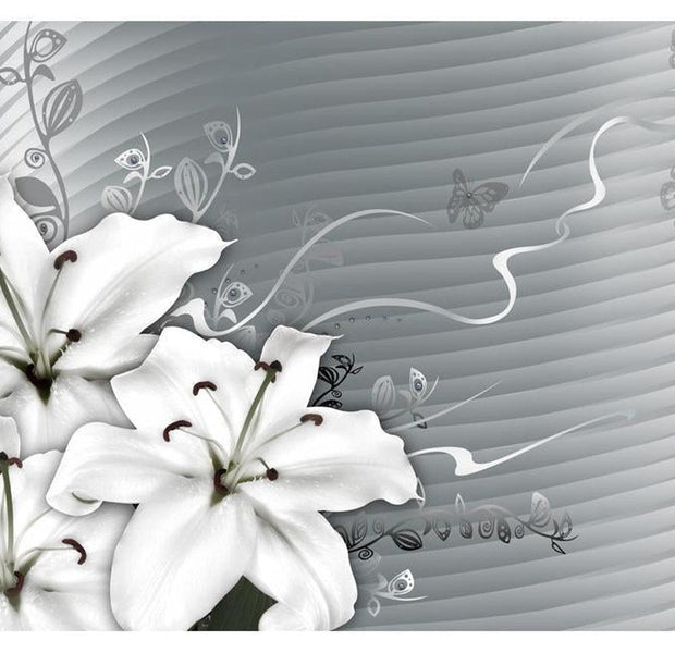Floral Wallpaper Wall Mural - Distance