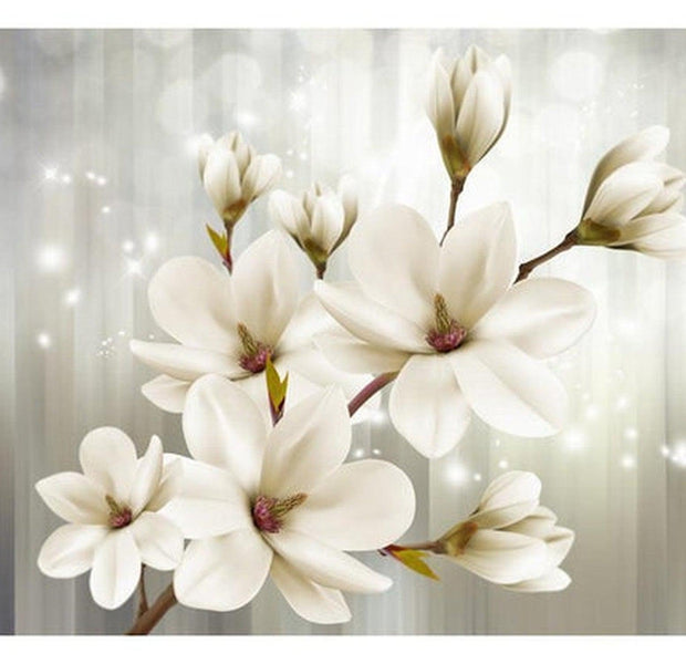 Floral Wallpaper Wall Mural - Dreamy Magnolias